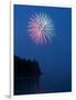 Fireworks, Split Rock Lighthouse, Minnesota, USA-Peter Hawkins-Framed Photographic Print