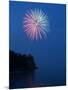 Fireworks, Split Rock Lighthouse, Minnesota, USA-Peter Hawkins-Mounted Photographic Print