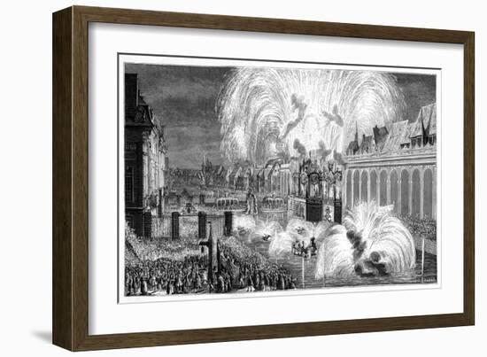 Fireworks, Strasbourg, 1744-null-Framed Giclee Print