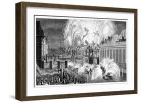 Fireworks, Strasbourg, 1744-null-Framed Giclee Print