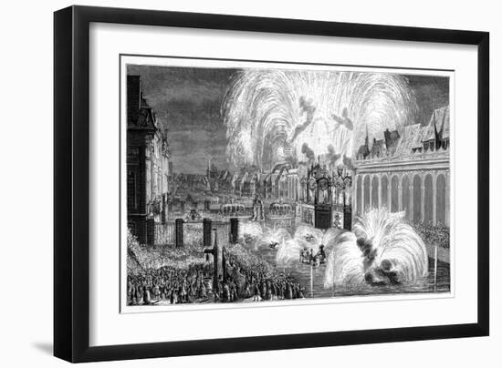 Fireworks, Strasbourg, 1744-null-Framed Giclee Print
