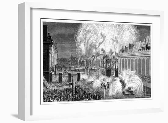 Fireworks, Strasbourg, 1744-null-Framed Giclee Print