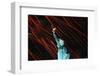 Fireworks Surrounding Statue of Liberty-Joe Polimeni-Framed Photographic Print