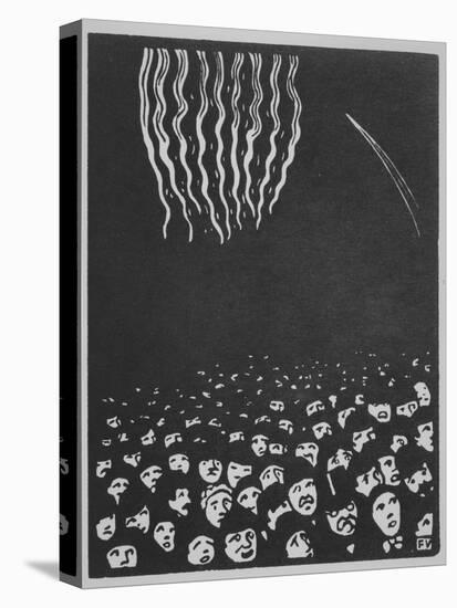 Fireworks, The World's Fair VI, 1901-Felix Edouard Vallotton-Stretched Canvas