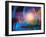 Fireworks with Digital Composite Background-null-Framed Photographic Print
