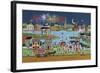 FireworksOverCoeLake-Anthony Kleem-Framed Giclee Print