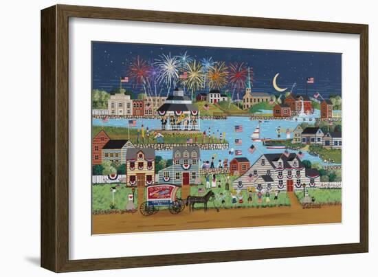 FireworksOverCoeLake-Anthony Kleem-Framed Giclee Print