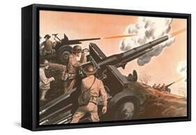 Firing Cannon-null-Framed Stretched Canvas