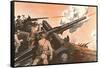 Firing Cannon-null-Framed Stretched Canvas