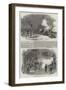 Firing of Cannon in the Park and at the Tower-null-Framed Giclee Print