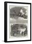 Firing of Cannon in the Park and at the Tower-null-Framed Giclee Print