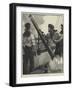 Firing Rockets on Board HMS Monarch-William Heysham Overend-Framed Giclee Print