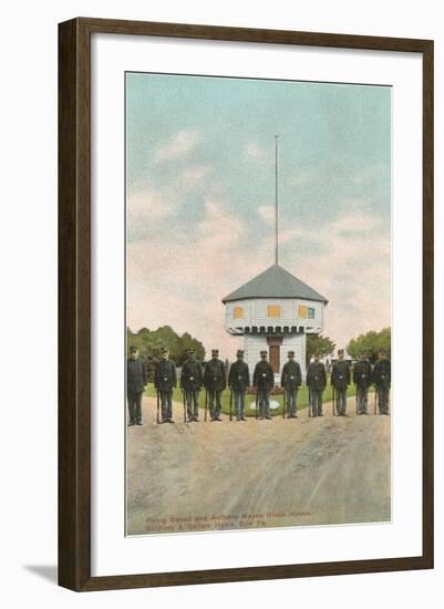 Firing Squad, Block House, Erie, Pennsylvania-null-Framed Art Print