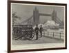 Firing the Salute at the Opening of the Bridge-Frank Dadd-Framed Giclee Print