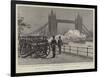 Firing the Salute at the Opening of the Bridge-Frank Dadd-Framed Giclee Print