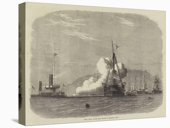 Firing Trials Against HMS Glatton in Portland Roads-Edwin Weedon-Stretched Canvas