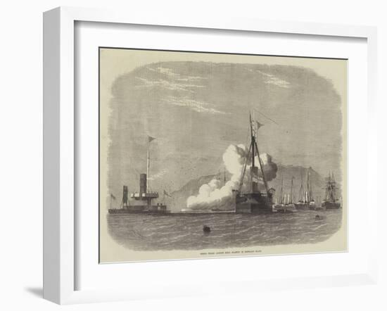 Firing Trials Against HMS Glatton in Portland Roads-Edwin Weedon-Framed Giclee Print