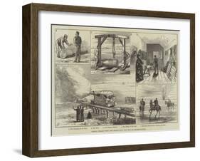 Firing Trials with the Eighty-One Ton Gun at Shoeburyness-null-Framed Giclee Print