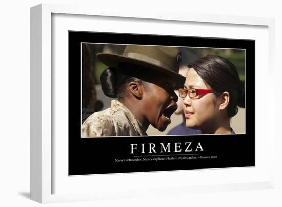 Firmeza. Cita Inspiradora Y Póster Motivacional-null-Framed Photographic Print