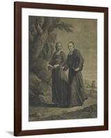 Firmin-Louis de Tournus et le diacre François de Pâris-null-Framed Giclee Print