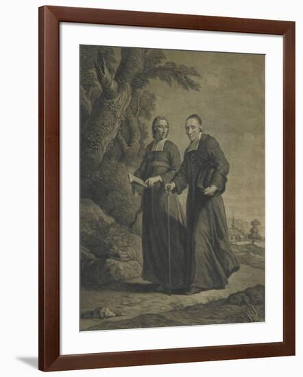 Firmin-Louis de Tournus et le diacre François de Pâris-null-Framed Giclee Print