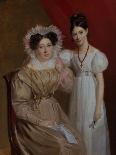 Portrait of a Mother and Daughte, 18Th-19Th Century (Oil on Canvas)-Firmin Massot-Giclee Print