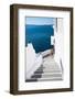 Firostefani in Santorini-Alberto Loyo-Framed Photographic Print