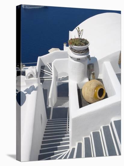 Firostefani, Santorini, Cyclades, Greek Islands, Greece, Europe-Papadopoulos Sakis-Stretched Canvas