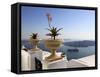 Firostefani, Santorini, Cyclades Islands, Greek Islands, Greece, Europe-Hans Peter Merten-Framed Stretched Canvas