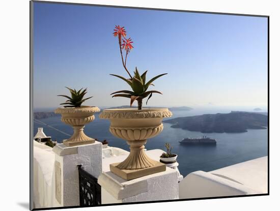 Firostefani, Santorini, Cyclades Islands, Greek Islands, Greece, Europe-Hans Peter Merten-Mounted Photographic Print