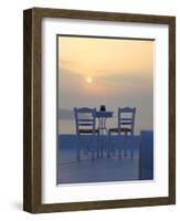 Firostefani, Santorini, Cyclades Islands, Greek Islands, Greece, Europe-Hans Peter Merten-Framed Photographic Print