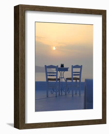 Firostefani, Santorini, Cyclades Islands, Greek Islands, Greece, Europe-Hans Peter Merten-Framed Photographic Print