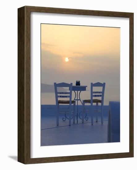 Firostefani, Santorini, Cyclades Islands, Greek Islands, Greece, Europe-Hans Peter Merten-Framed Photographic Print