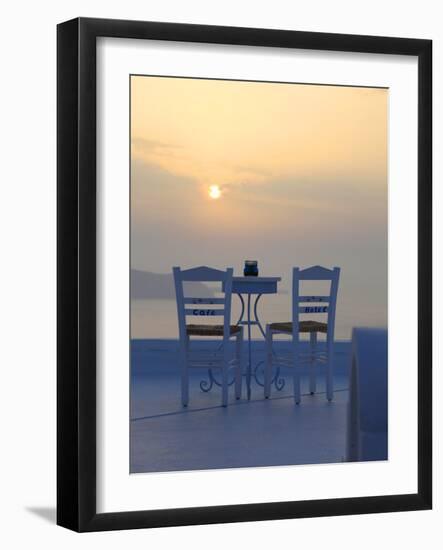 Firostefani, Santorini, Cyclades Islands, Greek Islands, Greece, Europe-Hans Peter Merten-Framed Photographic Print