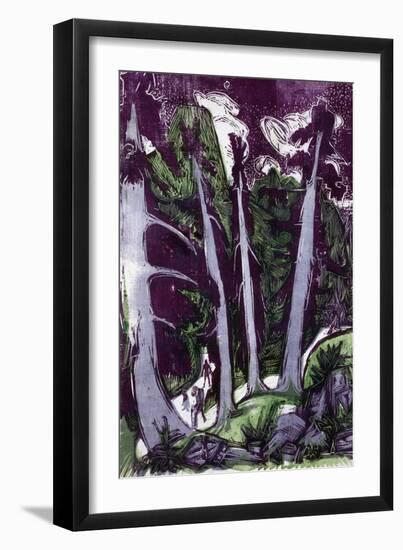 Firs, 1919-Ernst Ludwig Kirchner-Framed Giclee Print