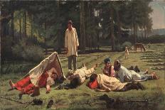 Rest at the Hay Harvest, 1887-Firs Sergeevich Zhuravlev-Giclee Print
