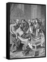 First Administration of Ether to a Patient to Undergo Surgery in Boston in 1846-null-Framed Stretched Canvas