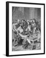 First Administration of Ether to a Patient to Undergo Surgery in Boston in 1846-null-Framed Art Print