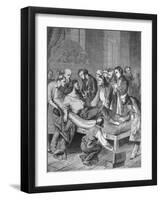 First Administration of Ether to a Patient to Undergo Surgery in Boston in 1846-null-Framed Art Print