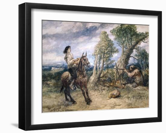 First Adventure of Gil Blas, 1892-John Gilbert-Framed Giclee Print