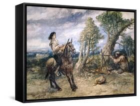 First Adventure of Gil Blas, 1892-John Gilbert-Framed Stretched Canvas