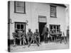 First African American Troop the United States Has Ever Sent to England, Having Beer at Local Pub-null-Stretched Canvas