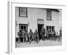 First African American Troop the United States Has Ever Sent to England, Having Beer at Local Pub-null-Framed Photographic Print