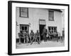 First African American Troop the United States Has Ever Sent to England, Having Beer at Local Pub-null-Framed Photographic Print