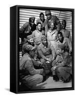 First African American Troop the United States Has Ever Sent to England-David Scherman-Framed Stretched Canvas