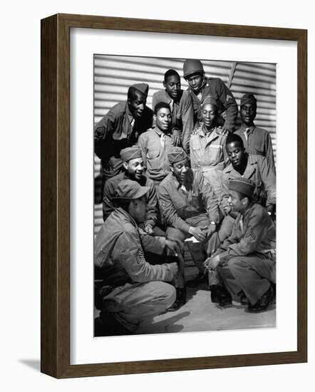 First African American Troop the United States Has Ever Sent to England-David Scherman-Framed Photographic Print