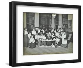 First Aid Class for Women, Montem Street Evening Institute, London, 1913-null-Framed Photographic Print