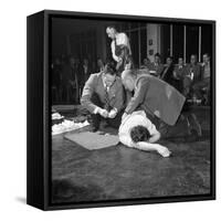 First Aid Competition, Mexborough, South Yorkshire, 1961-Michael Walters-Framed Stretched Canvas