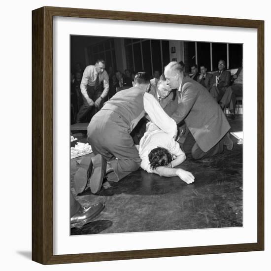 First Aid Competition, Mexborough, South Yorkshire, 1961-Michael Walters-Framed Photographic Print