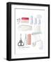 First Aid Kit Equipment, Artwork-Peter Gardiner-Framed Photographic Print